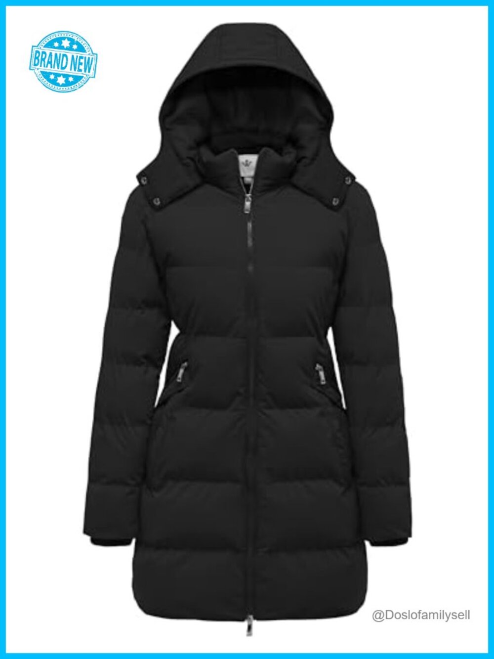 Warm Thickened Winter Parka Puffer Jacket with Hood
